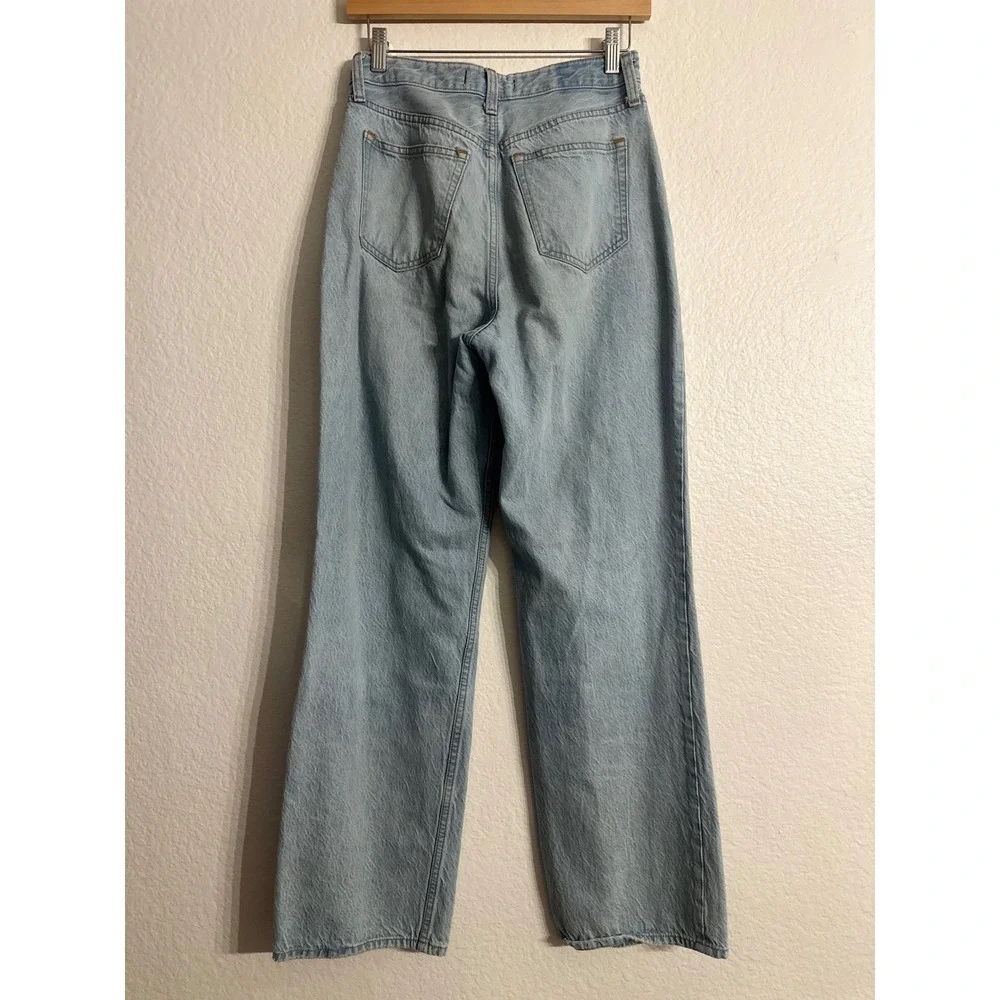 Abercrombie & Fitch Loose High Rise Jeans Women 25 0R‎ Light Wash Curve